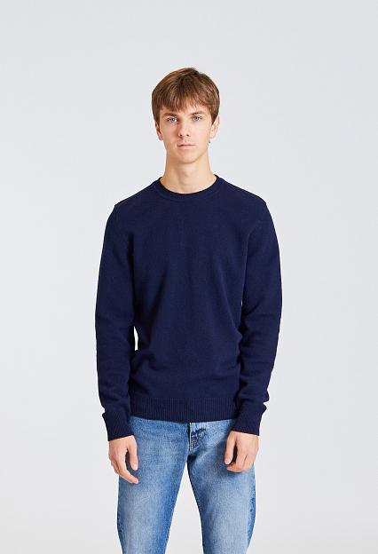 Norse Projects Sigfred Merino Lambswool Sweater Dark Navy