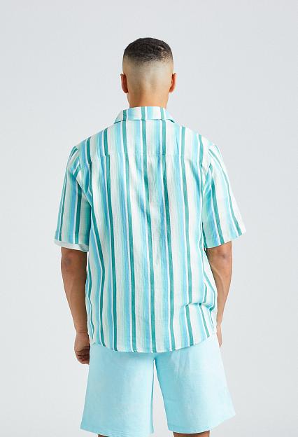 Holzweiler Wiki Striped Shirt Blue Mix