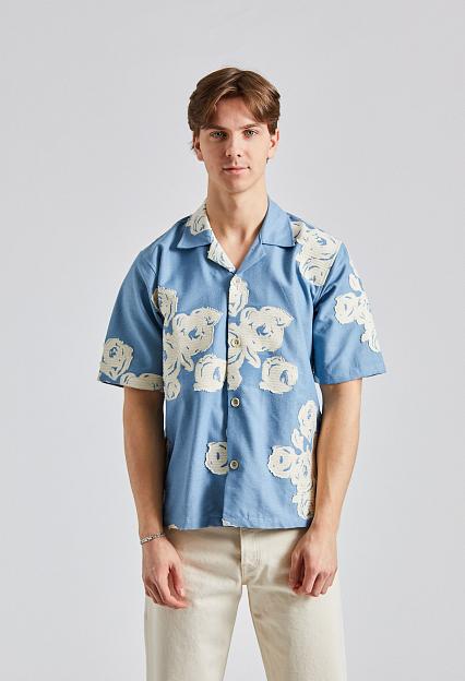 Sunflower Cayo Shirt SS Blue Short sleeve