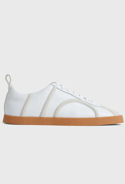 Toteme The Leather Sneaker Off White