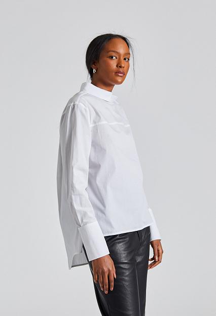 Victoria Beckham Asymmetric Collar Shirt White