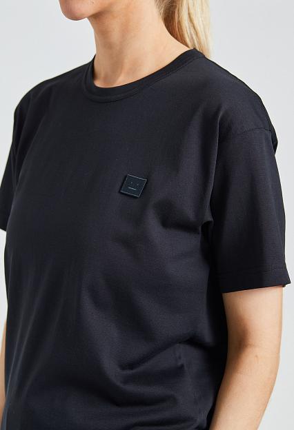 Acne Studios Crew Neck T-shirt - Regular Fit Black FA-UX-TSHI000243
