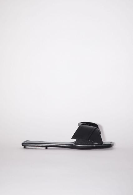 Acne Studios Musubi Leather Sandal Black FN-WN-SHOE000702