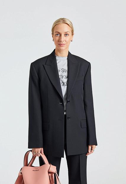 Acne Studios Regular Fit Suit Jacket Black FN-WN-SUIT000508