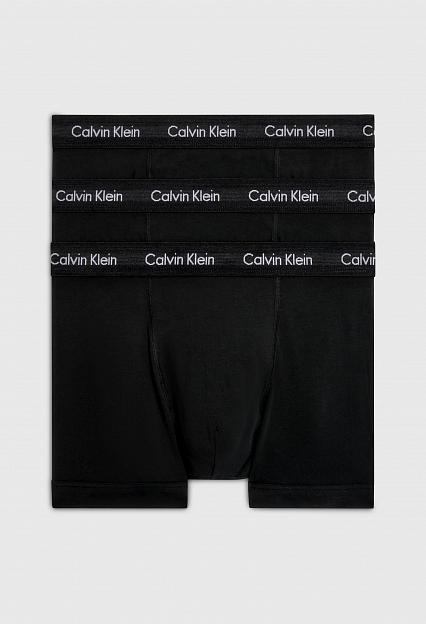 Calvin Klein 3P Trunk Black W. Black Wb