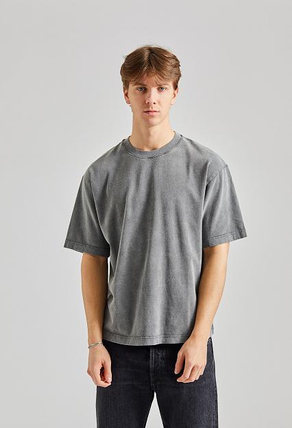 Acne Studios Crew Neck T-shirt - Relaxed Fit Faded Black FN-UX-TSHI000018