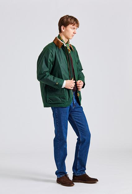 Drakes Waxed Coverall Emerald Green