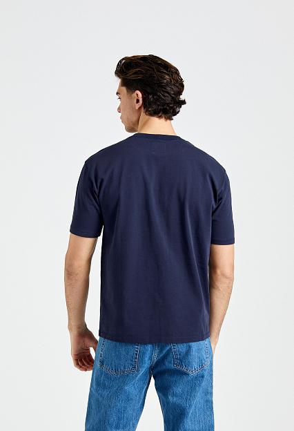 Drakes Hiking Tee Solid Navy
