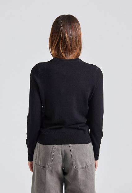 Filippa K Merino R-Neck Sweater Black