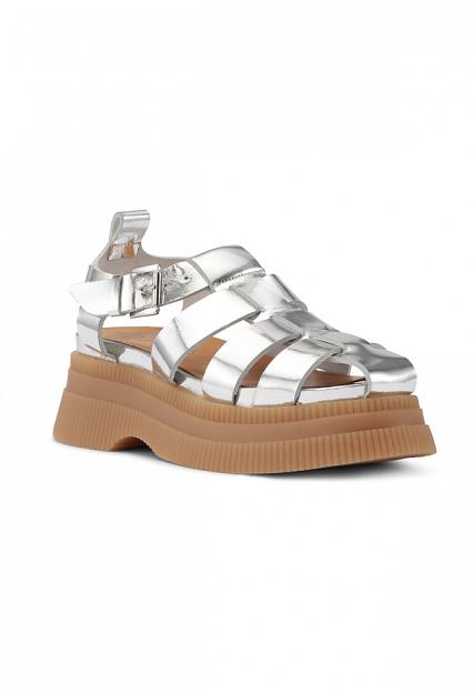Ganni Creepers Silver