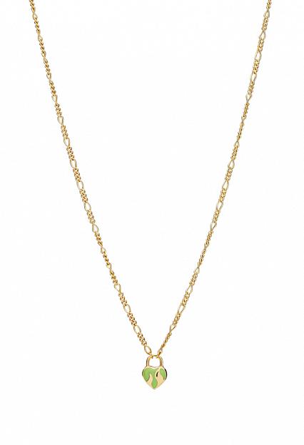 Maria Black Halo Necklace Green Gold HP