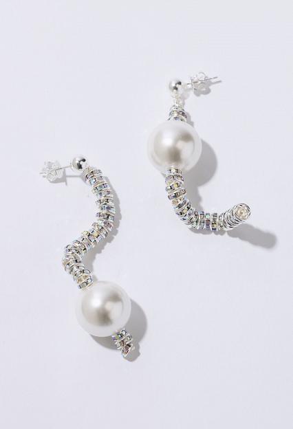 Pearl Octopuss.y Mini Silver Snakes 