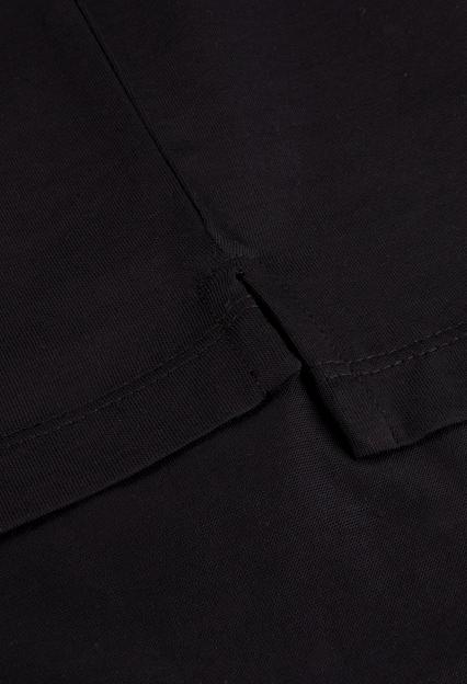 Stenströms Mercerized Cotton Polo Shirt Black