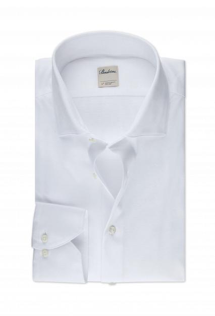 Stenströms Slimline Jersey Shirt White