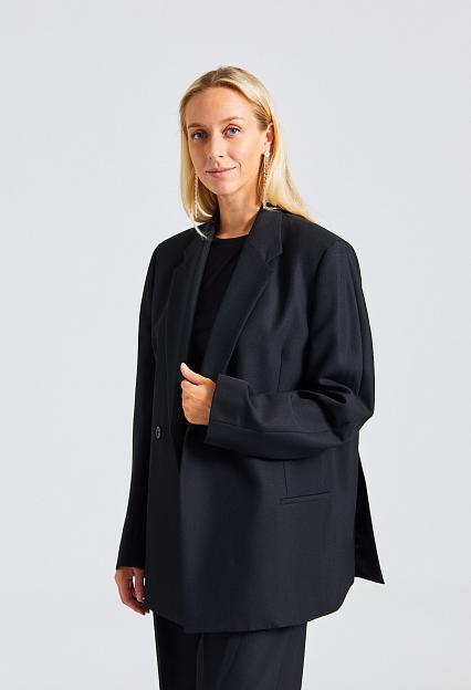 Toteme Double-Breasted Blazer Black